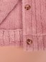 Damen Frühling/Herbst Oberbekleidung Retro Nahtverarbeitung Unifarben Langarm Schalkragen Jacke