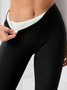 Damen Unifarben Lässig Alle Jahreszeiten Knöchelhose Leggings