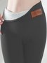 Damen Unifarben Lässig Alle Jahreszeiten Knöchelhose Leggings
