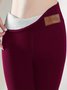 Damen Unifarben Lässig Alle Jahreszeiten Knöchelhose Leggings
