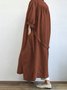Damen Unifarben Frühling/Herbst Aufdecken Retro Nahtverarbeitung Leicht Strickjacke