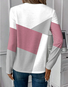 Damen Abstrakt Langarm T-Shirts T-Shirt Rundhals Print Lässig Frühling/Herbst T-Shirt mit Grafik Oberteile