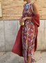 Damen Gestreift Print Zweiteiliges Set Täglich Langarm Retro Frühling/Herbst Mantel mit Rock Matching Set