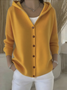Damen Geblümt Langarm Kapuze Lässig Frühling/Herbst Strickjacke Oberbekleidung