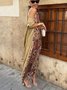 Damen Gestreift Print Zweiteiliges Set Täglich Langarm Retro Frühling/Herbst Mantel mit Rock Matching Set