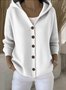 Damen Geblümt Langarm Kapuze Lässig Frühling/Herbst Strickjacke Oberbekleidung