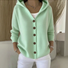 Damen Geblümt Langarm Kapuze Lässig Frühling/Herbst Strickjacke Oberbekleidung