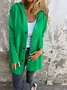 Damen Frühling/Herbst Oberbekleidung Retro Nahtverarbeitung Unifarben Langarm Stehkragen Jacke