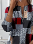 Damen Abstrakt Rundhals Print Lässig Frühling/Herbst Langarm Sweatshirt