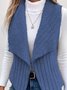 Unifarben Lässig Regelmäßige Passform Neu Herbst und Winter Fashion Lässig Einfach Ärmellos Vielseitig Jacke Tanktop
