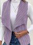 Unifarben Lässig Regelmäßige Passform Neu Herbst und Winter Fashion Lässig Einfach Ärmellos Vielseitig Jacke Tanktop