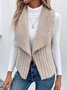Unifarben Lässig Regelmäßige Passform Neu Herbst und Winter Fashion Lässig Einfach Ärmellos Vielseitig Jacke Tanktop