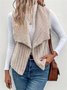 Unifarben Lässig Regelmäßige Passform Neu Herbst und Winter Fashion Lässig Einfach Ärmellos Vielseitig Jacke Tanktop