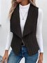 Unifarben Lässig Regelmäßige Passform Neu Herbst und Winter Fashion Lässig Einfach Ärmellos Vielseitig Jacke Tanktop