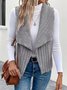 Unifarben Lässig Regelmäßige Passform Neu Herbst und Winter Fashion Lässig Einfach Ärmellos Vielseitig Jacke Tanktop