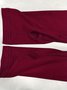 Damen Unifarben Langarm T-Shirts T-Shirt Rundhals Nahtverarbeitung Retro Frühling/Herbst Oberteile