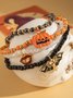 Bunt Reis Korn Geist Kürbis die Fledermaus Fußkettchen Fünfteilig Set DUNKEL Lustig Schädel Halloween Fuß Ornamente Fünfteilig Set