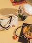 Bunt Reis Korn Geist Kürbis die Fledermaus Fußkettchen Fünfteilig Set DUNKEL Lustig Schädel Halloween Fuß Ornamente Fünfteilig Set