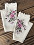 Gestrickt Böhmisch Geblümt Herbst und Winter ins Bestickt Damen Warm Handschuhe Biene Blume Erwachsene Gestrickt Handschuhe Bestickt Wolle Handschuhe