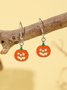Halloween Ohrringe Grusel Lustig Schädel Spinne Kürbis Geist Schwarze Katze Ohrringe echt Golden Galvanisiert Schmuck Ohrringe