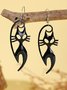 Halloween Ohrringe Grusel Lustig Schädel Spinne Kürbis Geist Schwarze Katze Ohrringe echt Golden Galvanisiert Schmuck Ohrringe