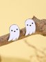 Halloween Ohrringe Grusel Lustig Schädel Spinne Kürbis Geist Schwarze Katze Ohrringe echt Golden Galvanisiert Schmuck Ohrringe