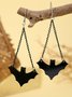 Halloween Ohrringe Grusel Lustig Schädel Spinne Kürbis Geist Schwarze Katze Ohrringe echt Golden Galvanisiert Schmuck Ohrringe