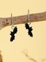 Halloween Ohrringe Grusel Lustig Schädel Spinne Kürbis Geist Schwarze Katze Ohrringe echt Golden Galvanisiert Schmuck Ohrringe