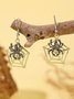 Halloween Ohrringe Grusel Lustig Schädel Spinne Kürbis Geist Schwarze Katze Ohrringe echt Golden Galvanisiert Schmuck Ohrringe