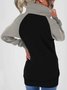Damen Frühling/Herbst Oberbekleidung Retro Nahtverarbeitung Unifarben Langarm Stehkragen Jacke