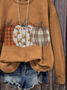 Damen Halloween (Kürbis) Rundhals Print Lässig Frühling/Herbst Langarm Sweatshirt