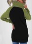 Damen Frühling/Herbst Oberbekleidung Retro Nahtverarbeitung Unifarben Langarm Stehkragen Jacke