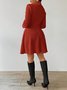 Damen Herbst Oberbekleidung Lässig Jacquard Unifarben Langarm Reverskragen Jacke