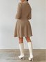 Damen Herbst Oberbekleidung Lässig Jacquard Unifarben Langarm Reverskragen Jacke