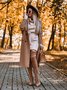 Damen Unifarben Langarm Frühling/Herbst Nahtverarbeitung Kleid Rollkragen Täglich Retro Mini Hüftrock Figurbetontes Kleid