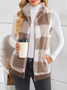 Polyester Baumwolle Stehkragen Elegant Tanktop