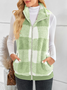 Polyester Baumwolle Stehkragen Elegant Tanktop