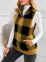 Polyester Baumwolle Stehkragen Elegant Tanktop