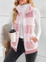 Polyester Baumwolle Stehkragen Elegant Tanktop
