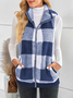 Polyester Baumwolle Stehkragen Elegant Tanktop