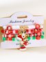Weihnachten Polymer Ton Armband Weihnachten Bunt Weihnachtsmann Schneeflocke Schneemann Armband Weihnachten Armband Set