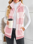 Polyester Baumwolle Stehkragen Elegant Tanktop