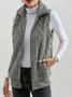 Polyester Baumwolle Stehkragen Elegant Tanktop