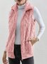 Polyester Baumwolle Stehkragen Elegant Tanktop