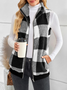 Polyester Baumwolle Stehkragen Elegant Tanktop