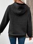 Damen Geblümt Kapuze Jacquard Lässig Frühling/Herbst Langarm Sweatshirt