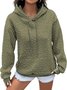 Damen Geblümt Kapuze Jacquard Lässig Frühling/Herbst Langarm Sweatshirt