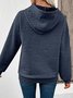 Damen Geblümt Kapuze Jacquard Lässig Frühling/Herbst Langarm Sweatshirt