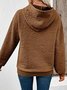 Damen Geblümt Kapuze Jacquard Lässig Frühling/Herbst Langarm Sweatshirt