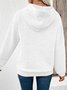 Damen Geblümt Kapuze Jacquard Lässig Frühling/Herbst Langarm Sweatshirt